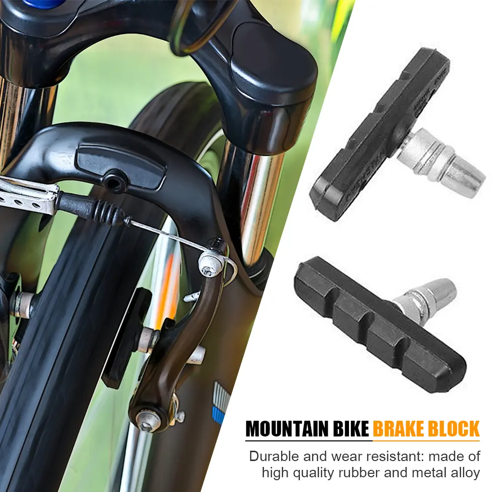1-10PCS Mountain Road Bike Brake Blocks Rubber Bicycle V-brake Shoes Pads Cycling Parts