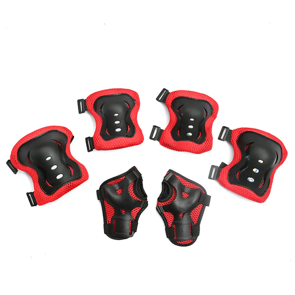7Pcs Bicycle Sport Protective Gear Set with Wrist Guards Kids Skateboard Scooter Helmet Set for Skateboard/Bike/Skating/Cycling