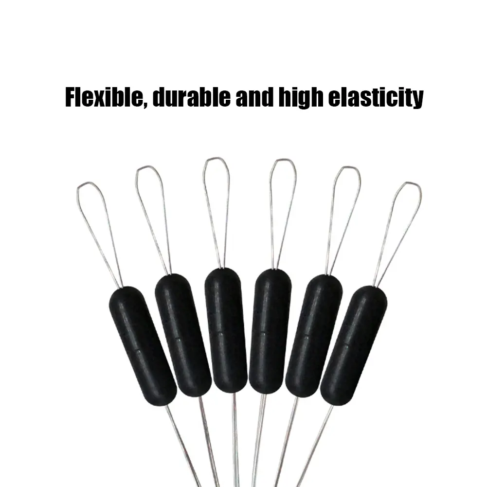 60pcs 10 Group Set Rubber Space Beans Stopper for Fishing Bait Fish Float Tools Carp Fishing Tackle Accessories 