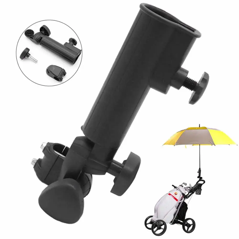 Golf Cart Umbrella Holder Plastic Umbrella Storage Stand Multifunction Golf Trolley Umbrella Stand  Adjustable Umbrella Mounting