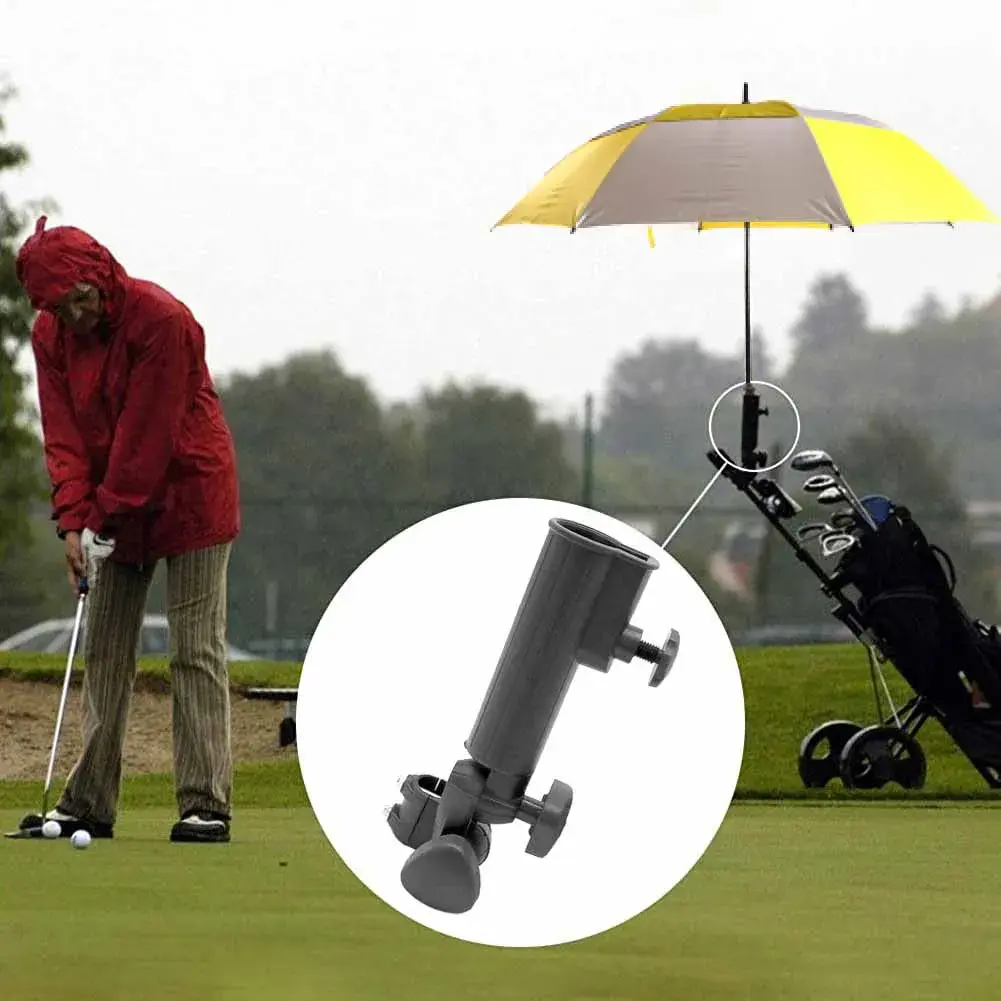 Golf Cart Umbrella Holder Plastic Umbrella Storage Stand Multifunction Golf Trolley Umbrella Stand  Adjustable Umbrella Mounting