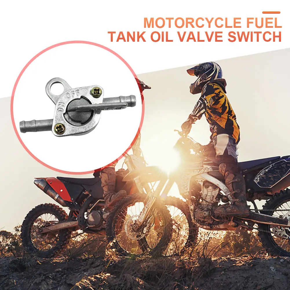 Inline Fuel Tank Tap Valve Petcock On-Off Switch Gas Fuel Tap Switch for Motorbike Mini Auto Dirt Bike