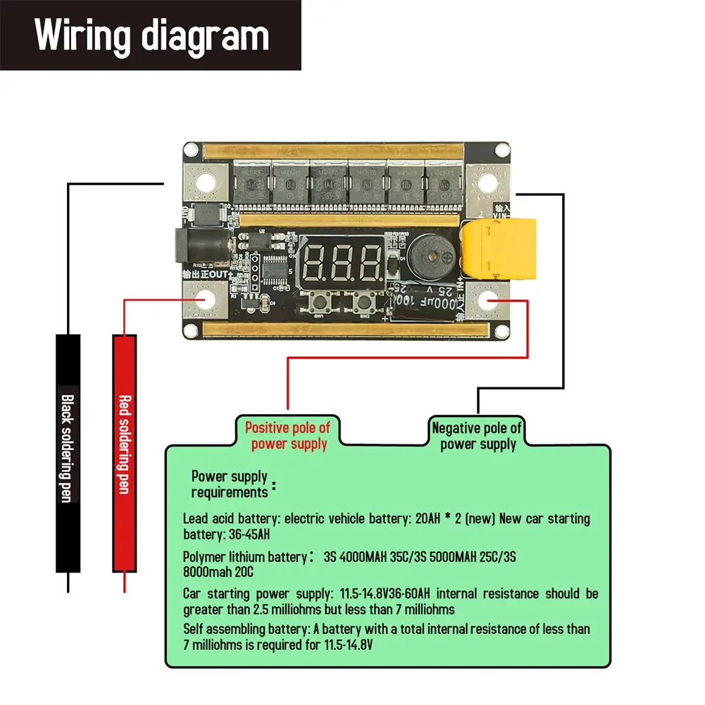 DIY Mini Spot Welding Machine 8-24V 99 Gears Adjustable Spot Welder Kit 0.1-0.2mm Nickel Sheet PCB Circuit Board Welding Tool