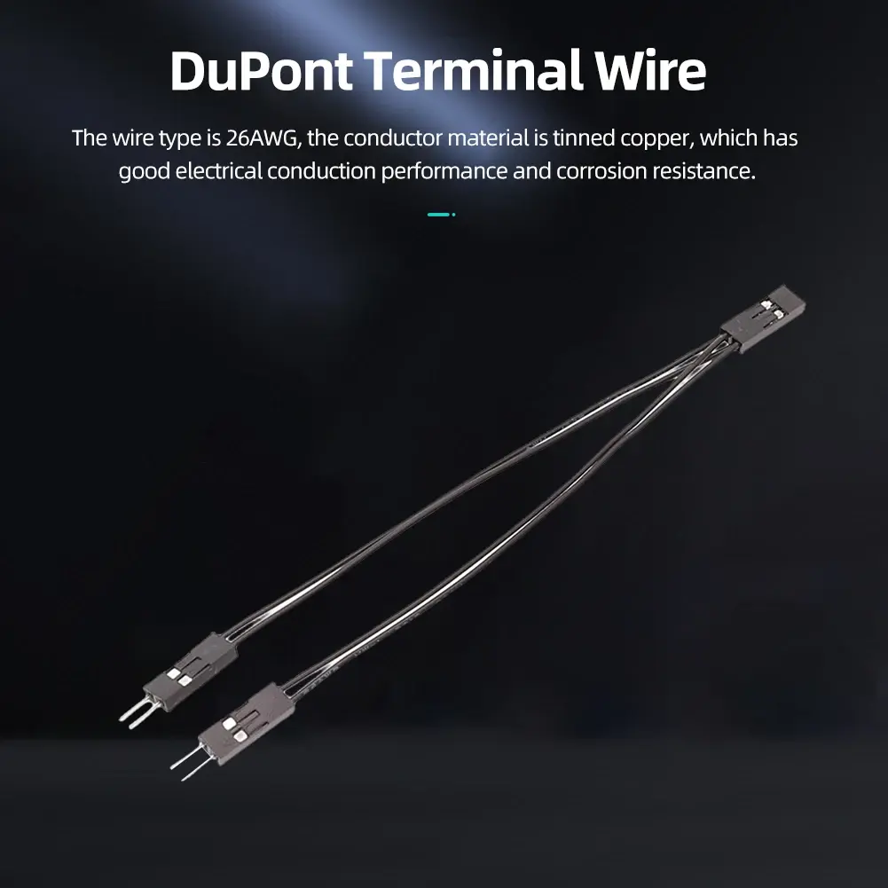 Dupont Terminal Wire 2.54mm Single Female To Dual Male Jumper 10cm 2 Pins for PC Motherboard Power SW/Reset HDD Hard Drive