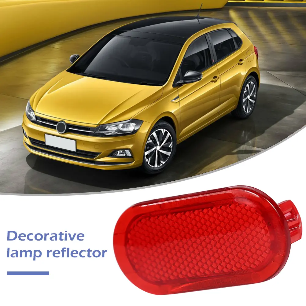 Red Car Interior Door Trim Panel Reflector 6Q0947419 for Beetle Caddy Touran Plastic 70x30 mm Fit for VW Polo 2002-2010