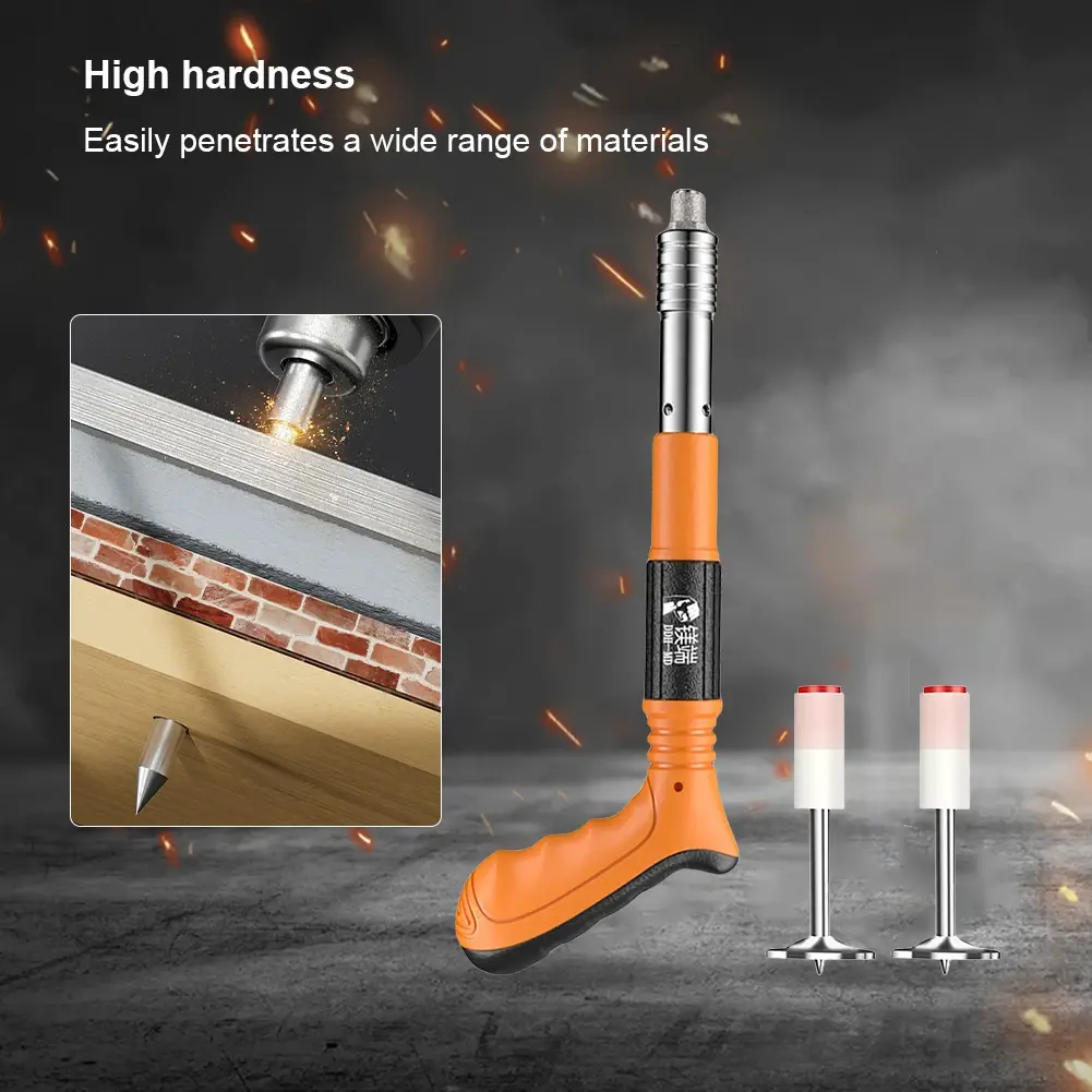 Mini Handheld Powerful Metal Processing Pulling Concrete Nail Gun Steel Rivet Tool Concrete Wall Anchor Line Slotting Device