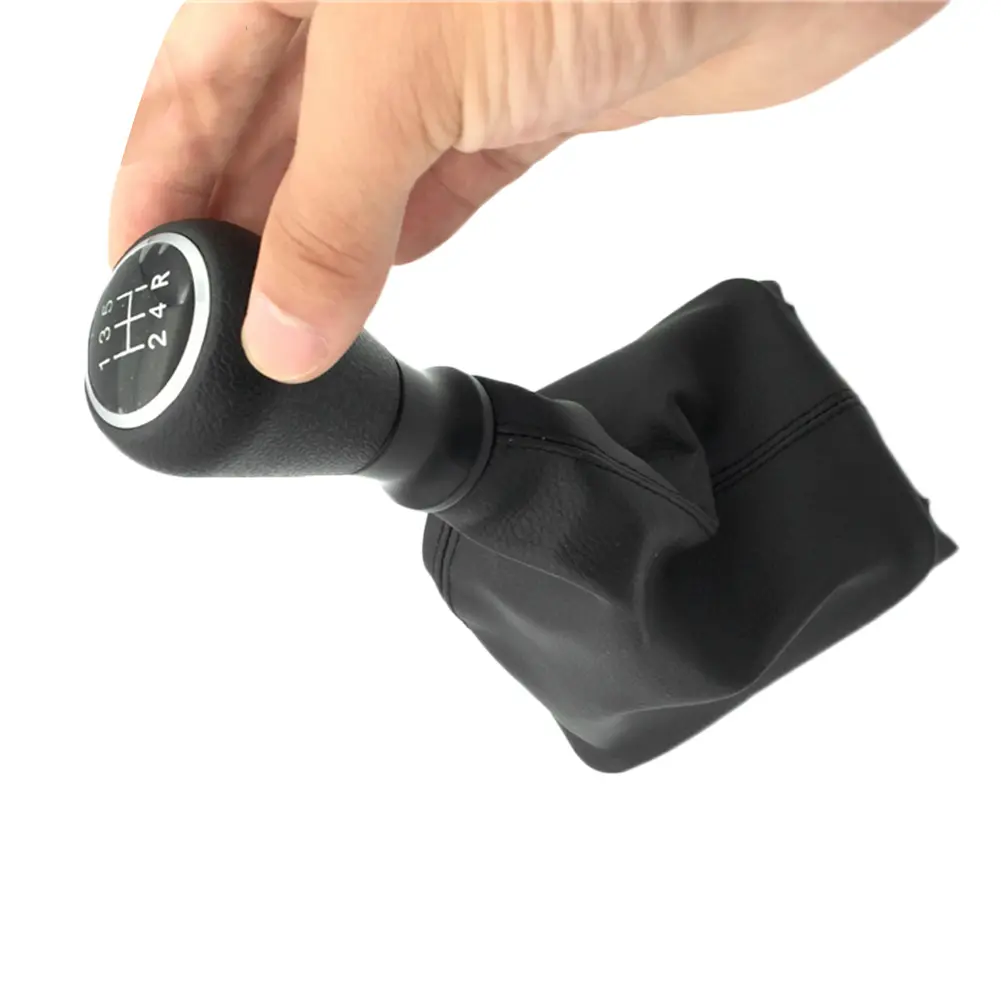 For Peugeot 306 307 308 5 Speed Gear Shift Knob Shifter Stick Lever Collar Cover