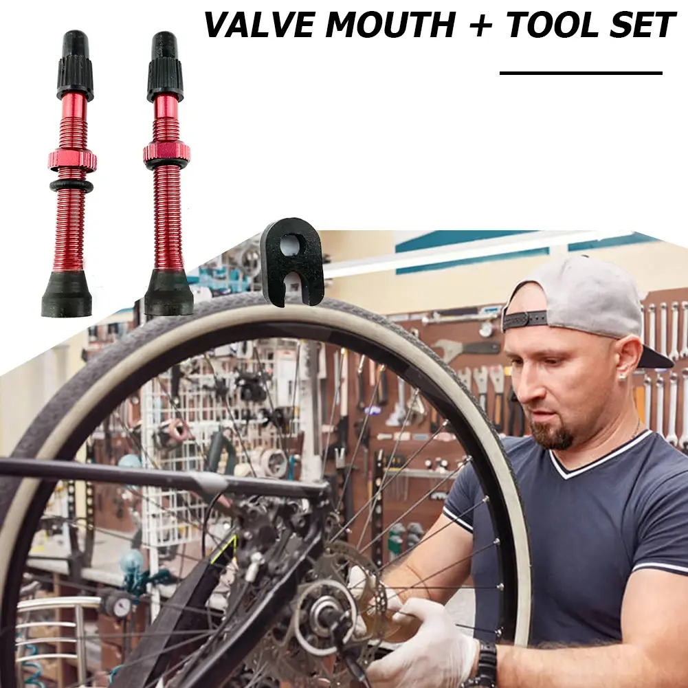 1PC/Pair Valvula Tubeless Stem Presta Valve For Road MTB Bike 60mm Aluminum Alloy Repairing Elements Tubeless Tire Tyre