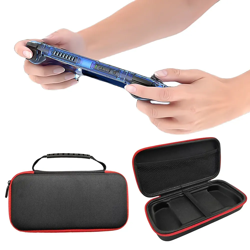 Silicone Protective Cover For Anbernic RG556 Shockproof Storage Bag EVA Travel Protective Case Tempered Glass Screen Protector