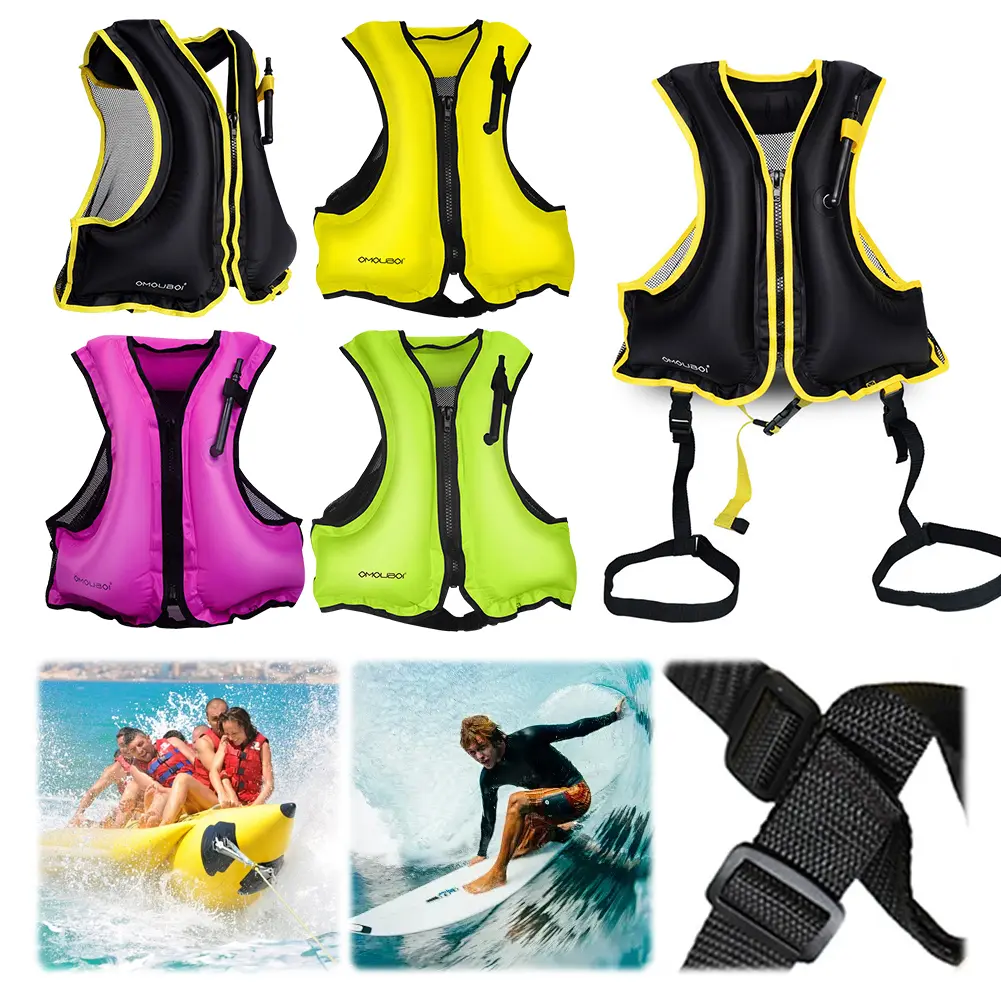 Snorkel Vest for Men Women Inflatable Snorkeling Vest Portable Swim Jacket Buoyancy Vest for Snorkeling Swim Kayaking Boating