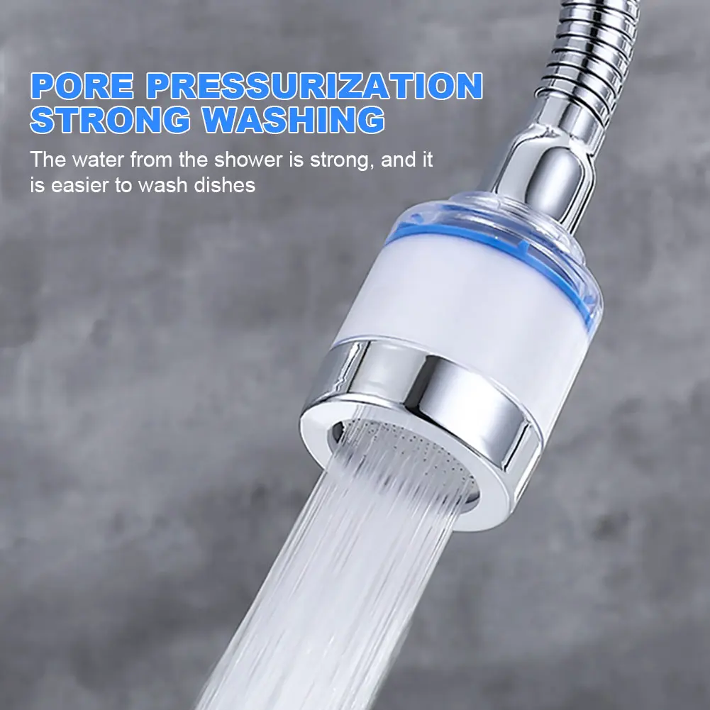 Faucet Water Clean Filter Purifier 360 Degree Rotating Splash Filters Faucet Adapter Water Saving for Household Kitchen Bathroom