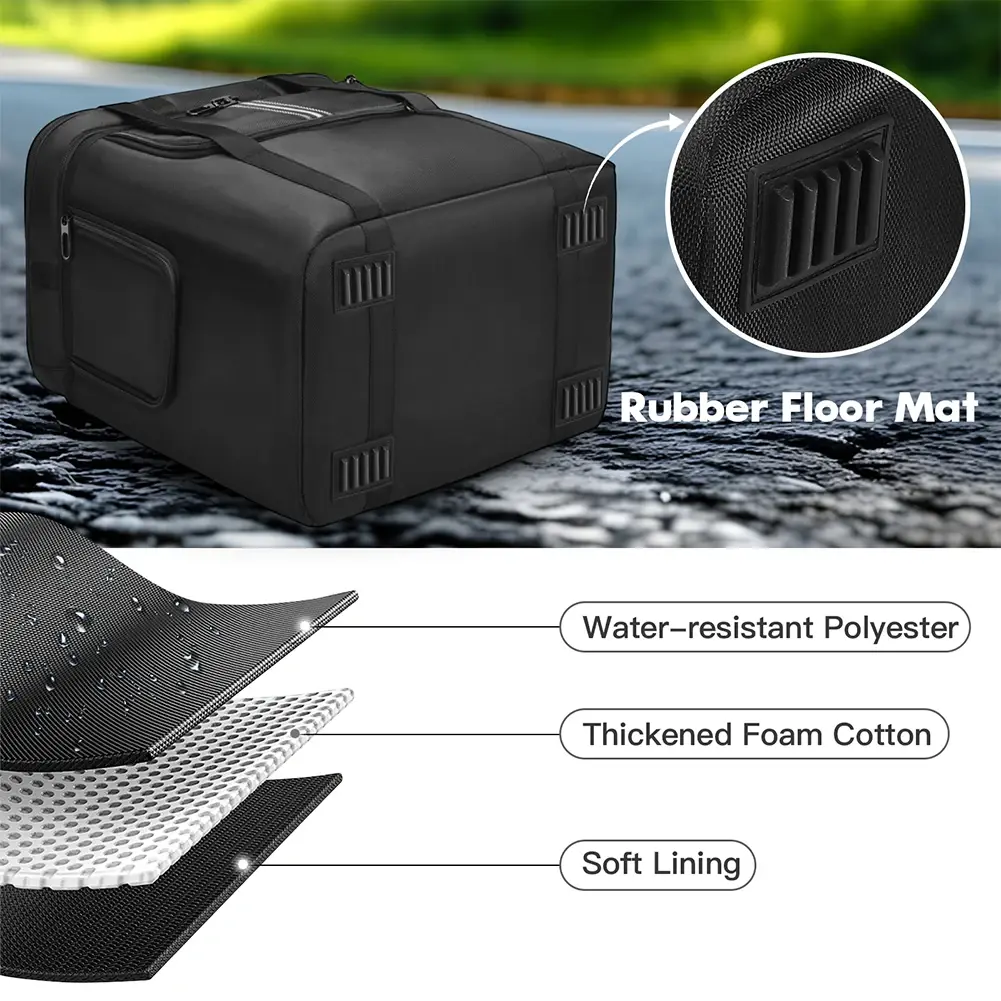 Carrying Case for BLUETTI Portable Power Station AC180/AC2A Case Travel Carrying Bag Protective Case with Shoulder Strap&Handle