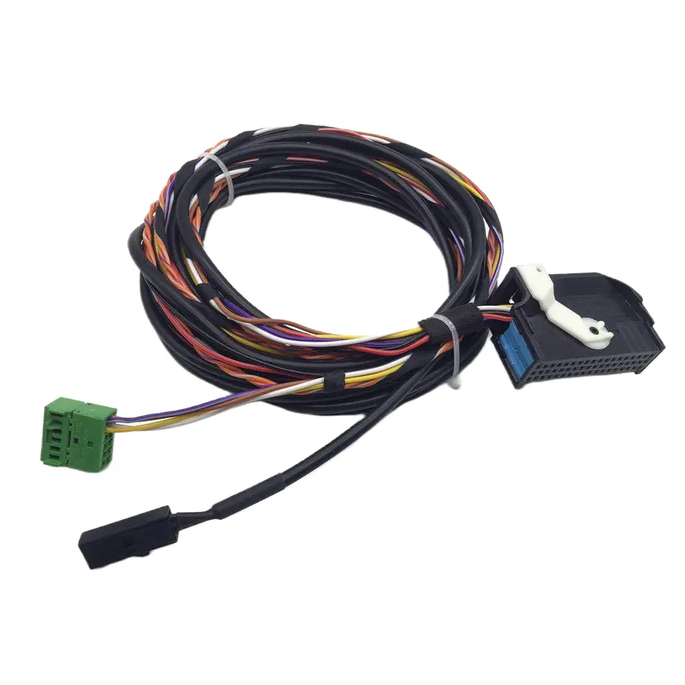 Bluetooth-compatible Radio Audio Player Adapter RCD510 RNS510 Car Stereo Radio Plug Harness with Mic for VW Golf MK5 MK6