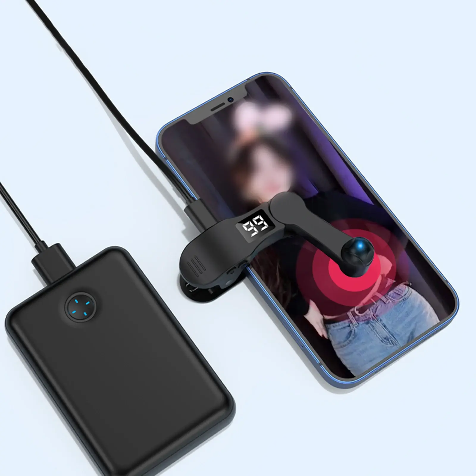 Digital Auto Screen Clicker USB Game Screen Touch Tapper 108 Gears Finger Clicking Simulator for Smart Phone Apps Video Live