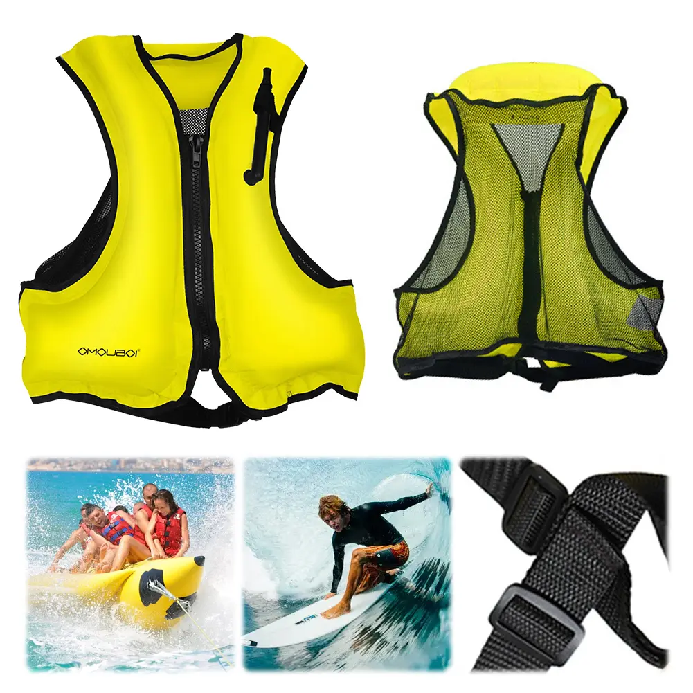 Snorkel Vest for Men Women Inflatable Snorkeling Vest Portable Swim Jacket Buoyancy Vest for Snorkeling Swim Kayaking Boating
