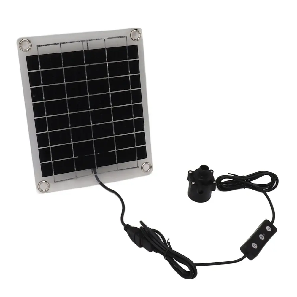10-50W Solar Water Pump Garden Decoration Mini Water Pump Watering System Solar Panel Pump with Adjustment Switch Kits for Pond