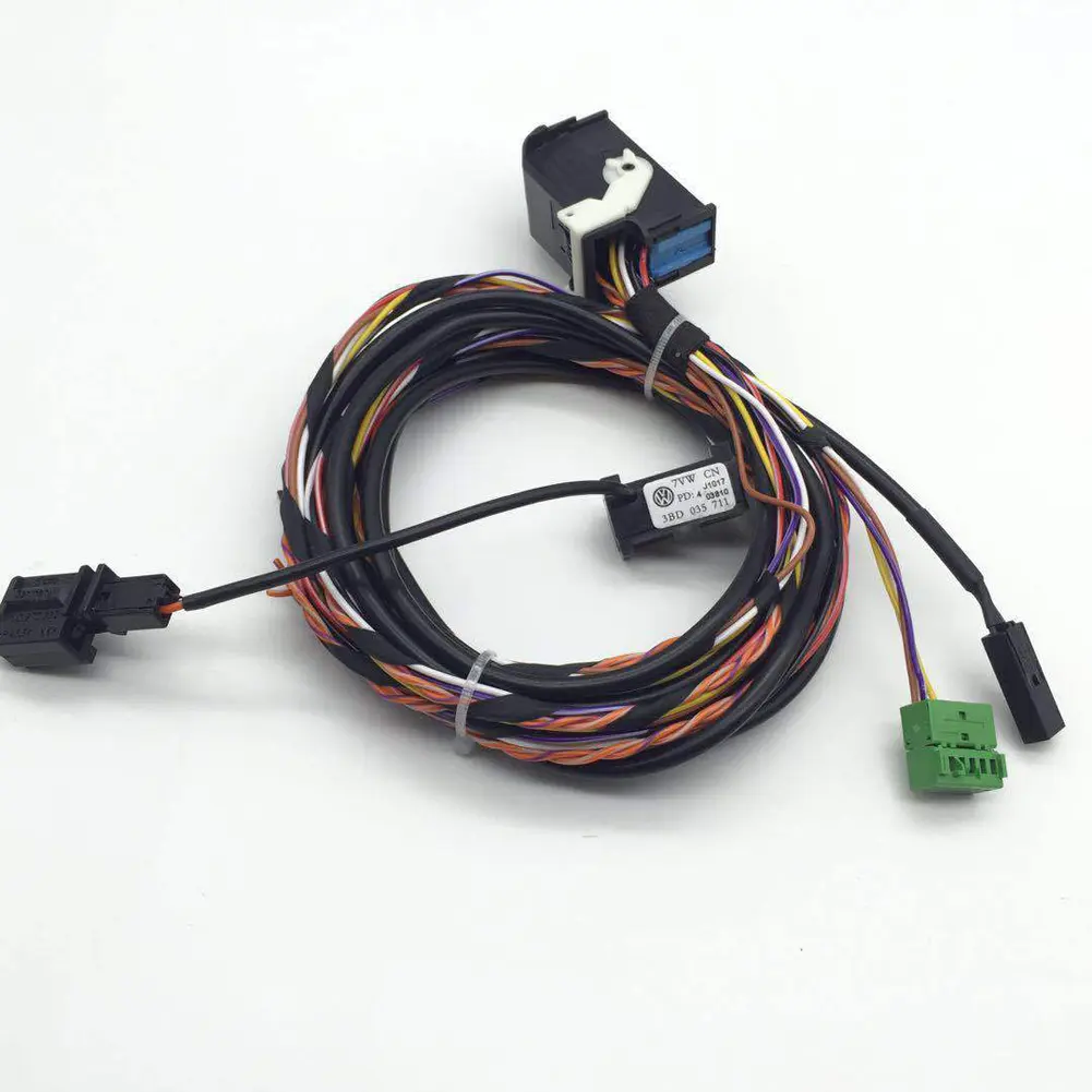 Bluetooth-compatible Radio Audio Player Adapter RCD510 RNS510 Car Stereo Radio Plug Harness with Mic for VW Golf MK5 MK6