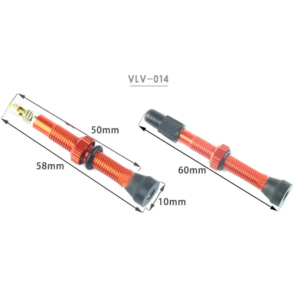 1PC/Pair Valvula Tubeless Stem Presta Valve For Road MTB Bike 60mm Aluminum Alloy Repairing Elements Tubeless Tire Tyre