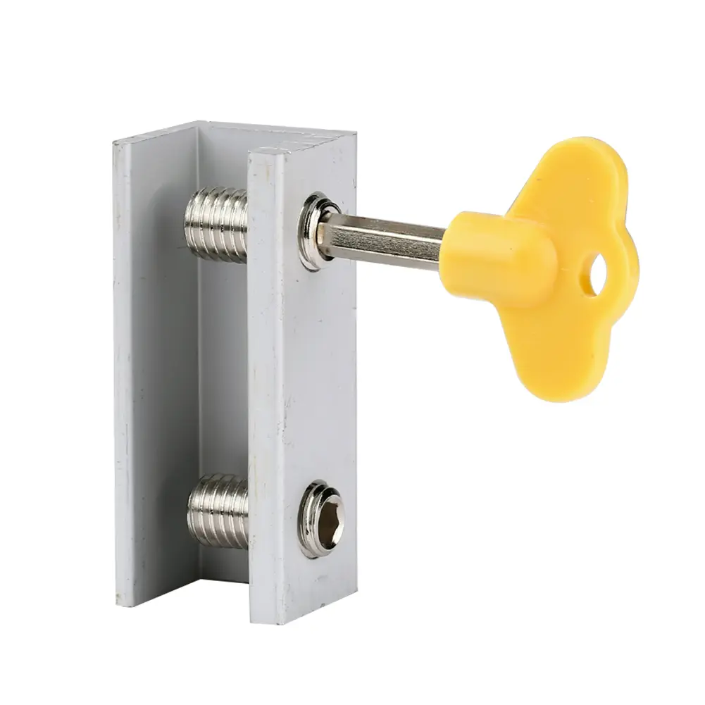 Security Anti-theft Key Lock Aluminum Alloy Window Sliding Doors Restrictor Door Household Hardware for Baby Kids Safety