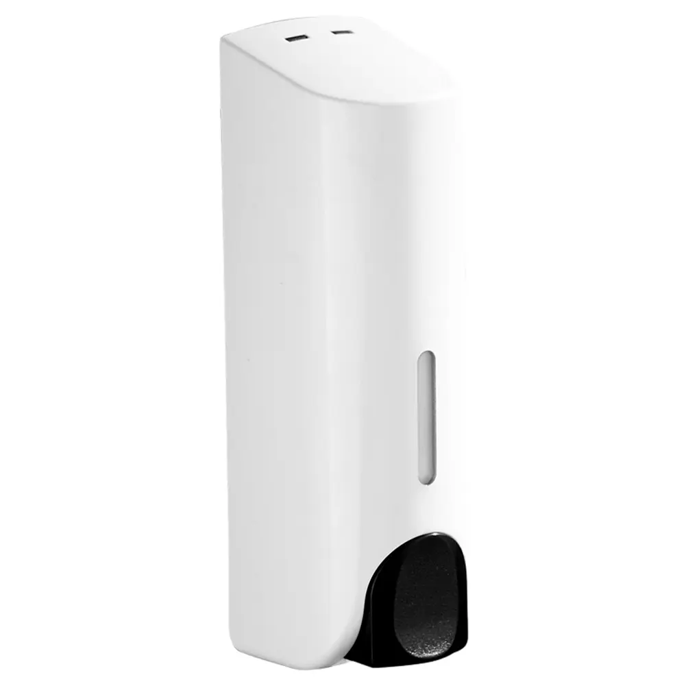 350ML Liquid Soap Container Wall Mount Shower Gel Lotion Soap Dispenser Refillable with Clear Window for Home Hotel Restaurant