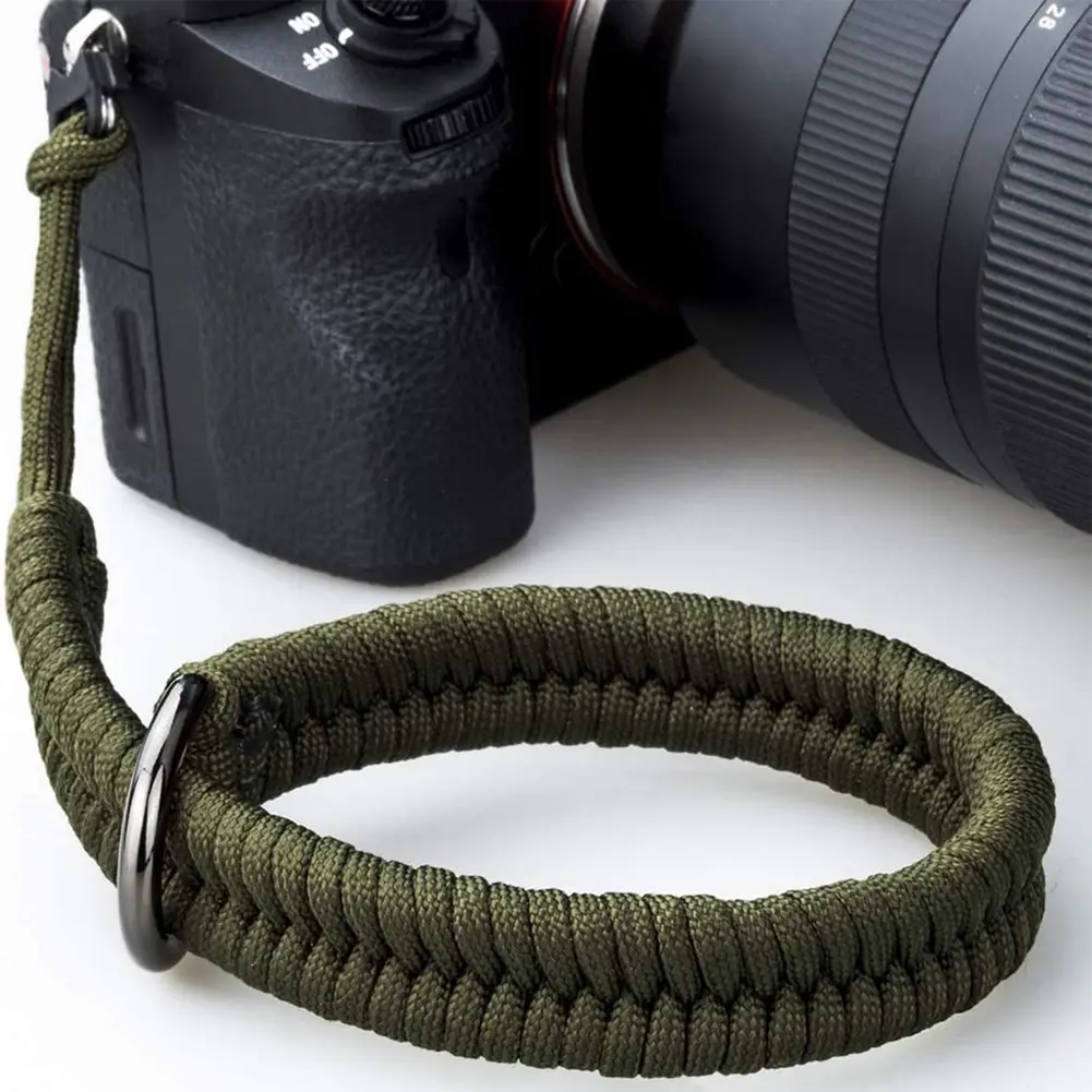 Handmade Woven Camera Wrist Strap with Safer Connector Camera Hand Strap Safety Strap for Canon Nikon Sony Fuji Leica Olympus