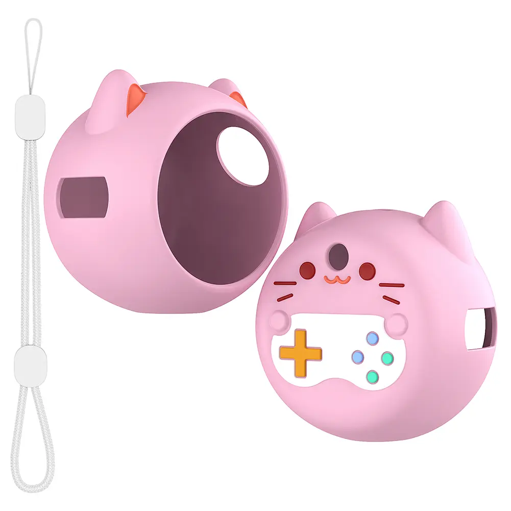 Silicone Case Protective Skin Sleeve Shockproof Protective Cover with Lanyard for Punirunes Virtual Electronic Pets Accessories