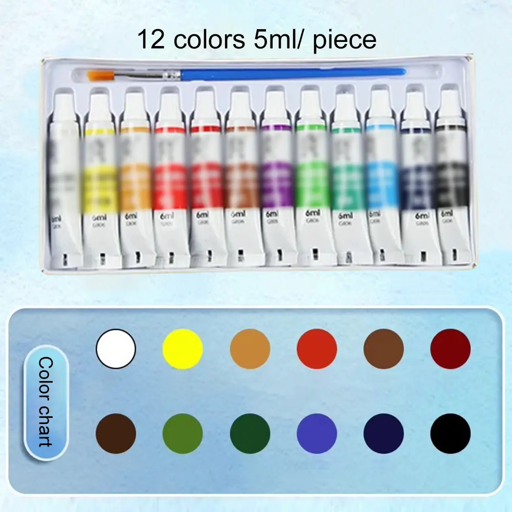 Travel Paint Palette Pocket Artist Watercolor Set Mini Watercolor Palette Set Wooden Grid Paint Box Gift for Kids