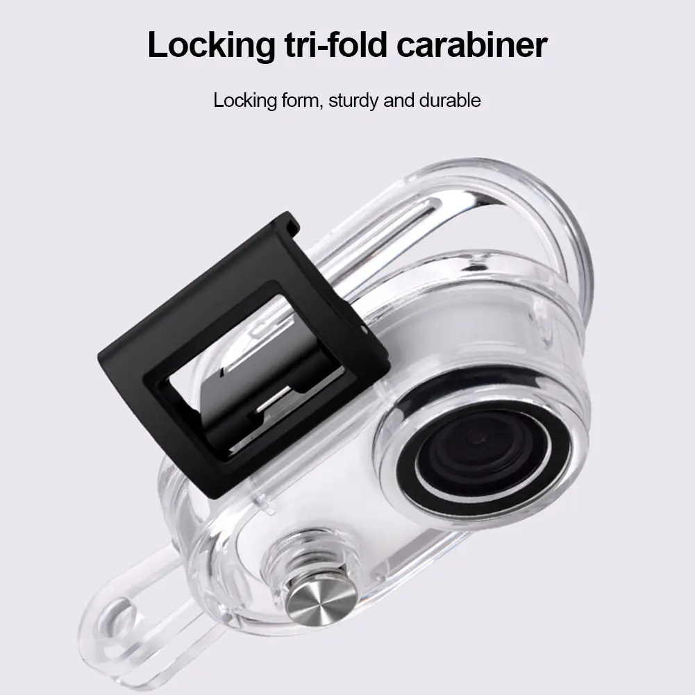 Buckle Design Camera Protective Case 40m Waterproof Camera Protective Housing Case Action Camera Accessories for Insta 360 Go 3