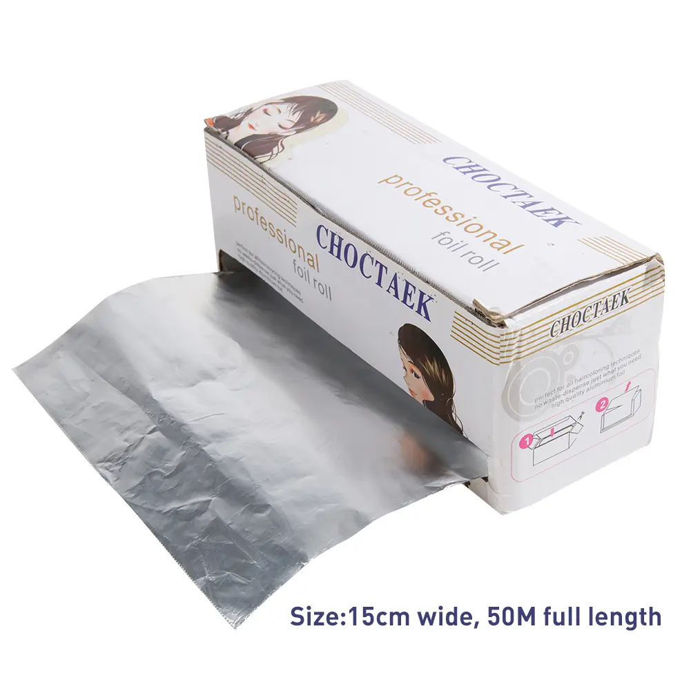 1 Roll Hair Mask Perm Paper Thicken 15cmx50m Tin Foil Nail Stickers Hairdressing Perm Foil for Salon Barber Shop