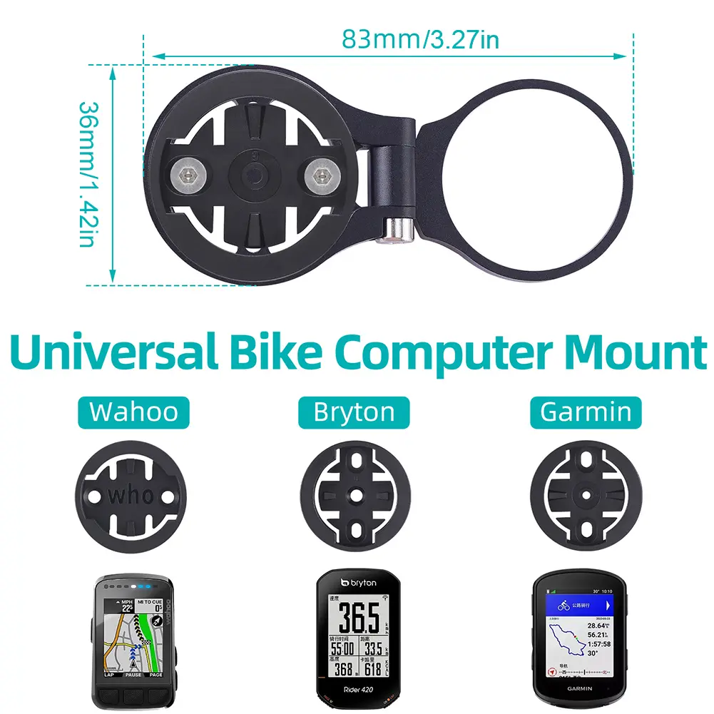 Bicycle Computer Stem Mount Holder Bike GPS Support for Garmin/CatEye/Bryton/Wahoo Adjustable Bicycle Stopwatch Mounting Bracket