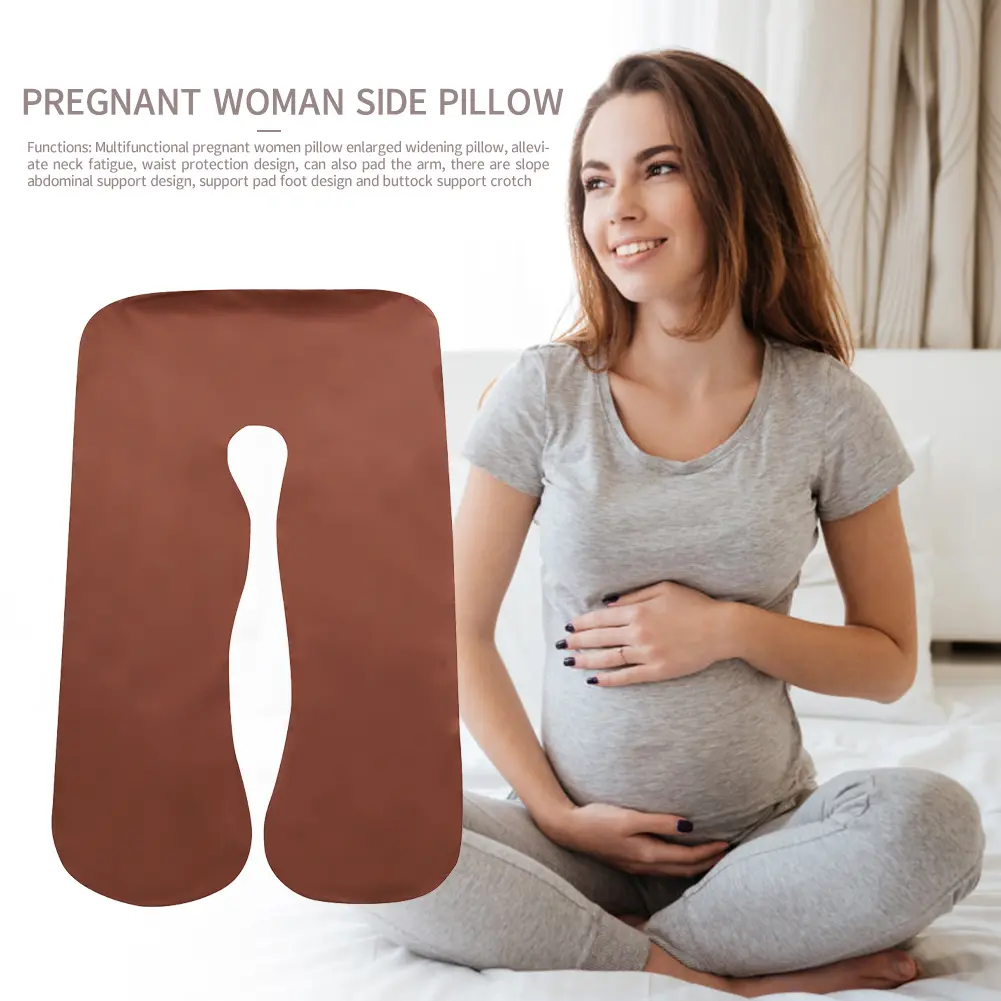 Pregnant Women Pillowcase U Shape Side Sleepping Bedding Maternity Cushion Cover