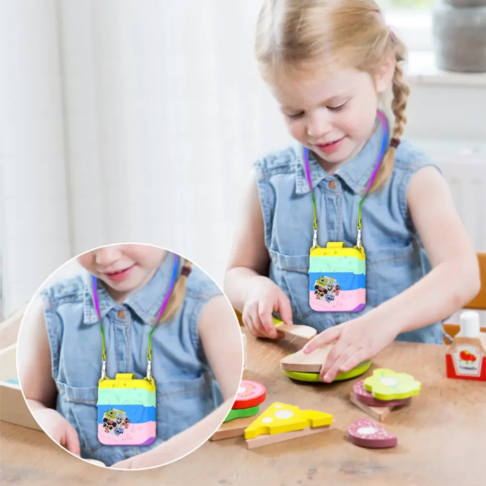 For Bitzee Dis ney Interactive Toy Digital Pet Silicone Protective Cover With Lanyard Dustproof Shockproof Carry Case Accessorie