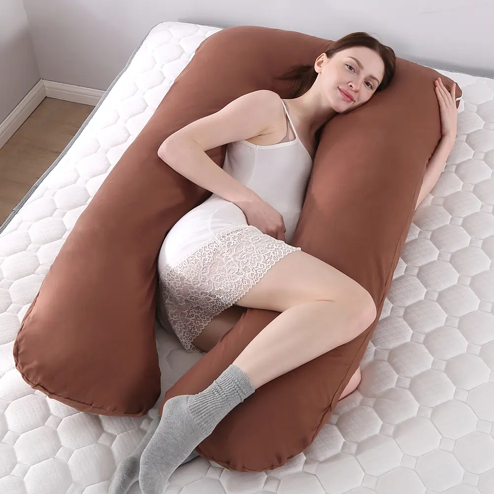 Pregnant Women Pillowcase U Shape Side Sleepping Bedding Maternity Cushion Cover