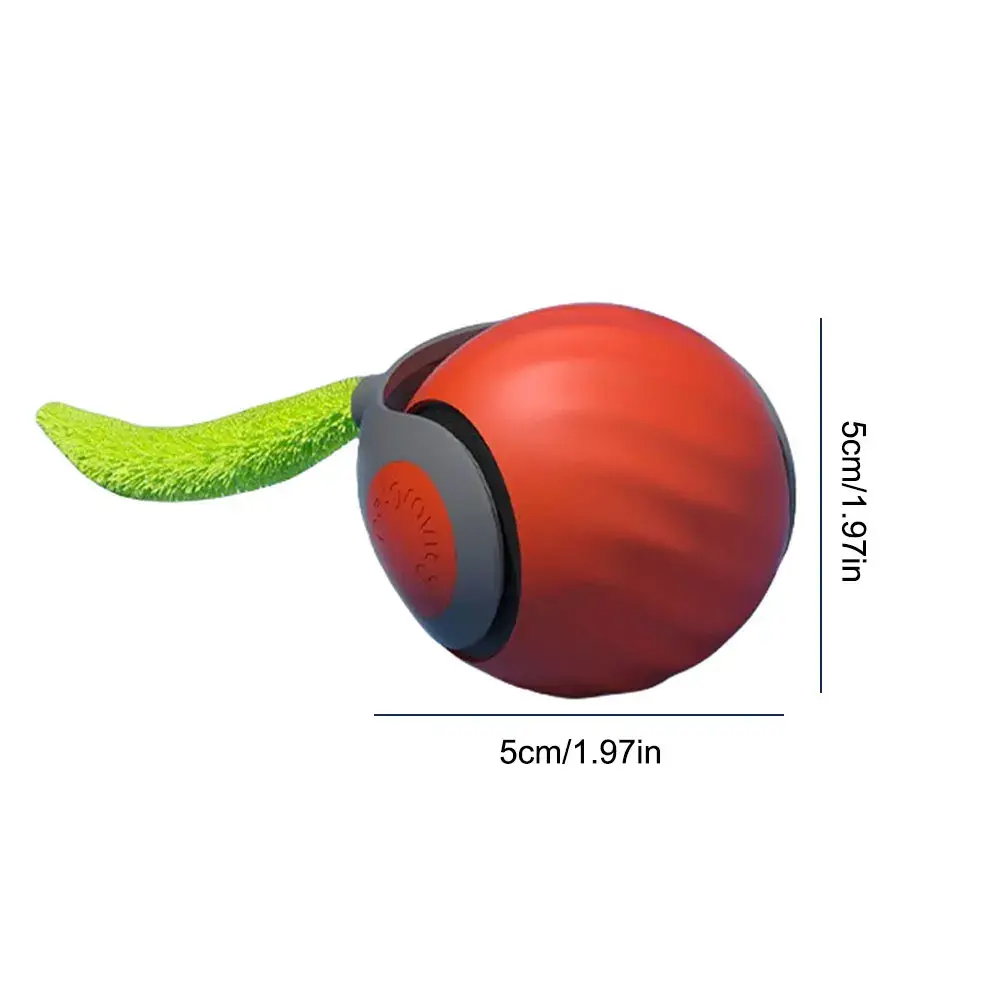 Automatic Cat Toys Ball Smart Cat Toys Two Speed Adjustment Speedy Tail Cat Toy with Replacement Tail Cat Interactive Ball Toys