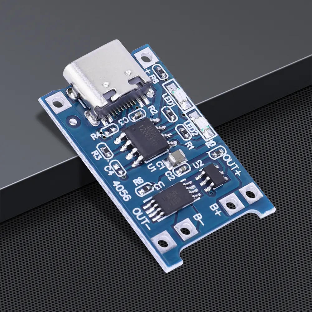 1-50PCS Type-c Micro USB 5V 1A 18650 TP4056 Lithium Battery Charger Module Charging Board With Protection Dual Functions