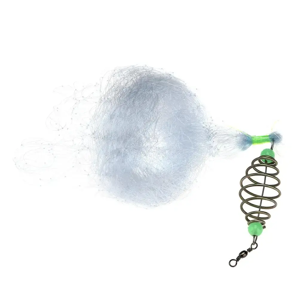 Fishing Net Explosion Fish Hook Spring Trap Luminous Fishnet Rigs Swivel Tools
