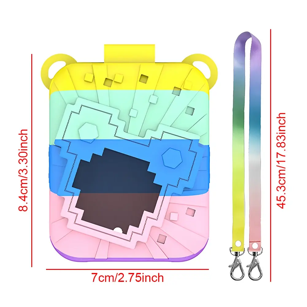 For Bitzee Dis ney Interactive Toy Digital Pet Silicone Protective Cover With Lanyard Dustproof Shockproof Carry Case Accessorie