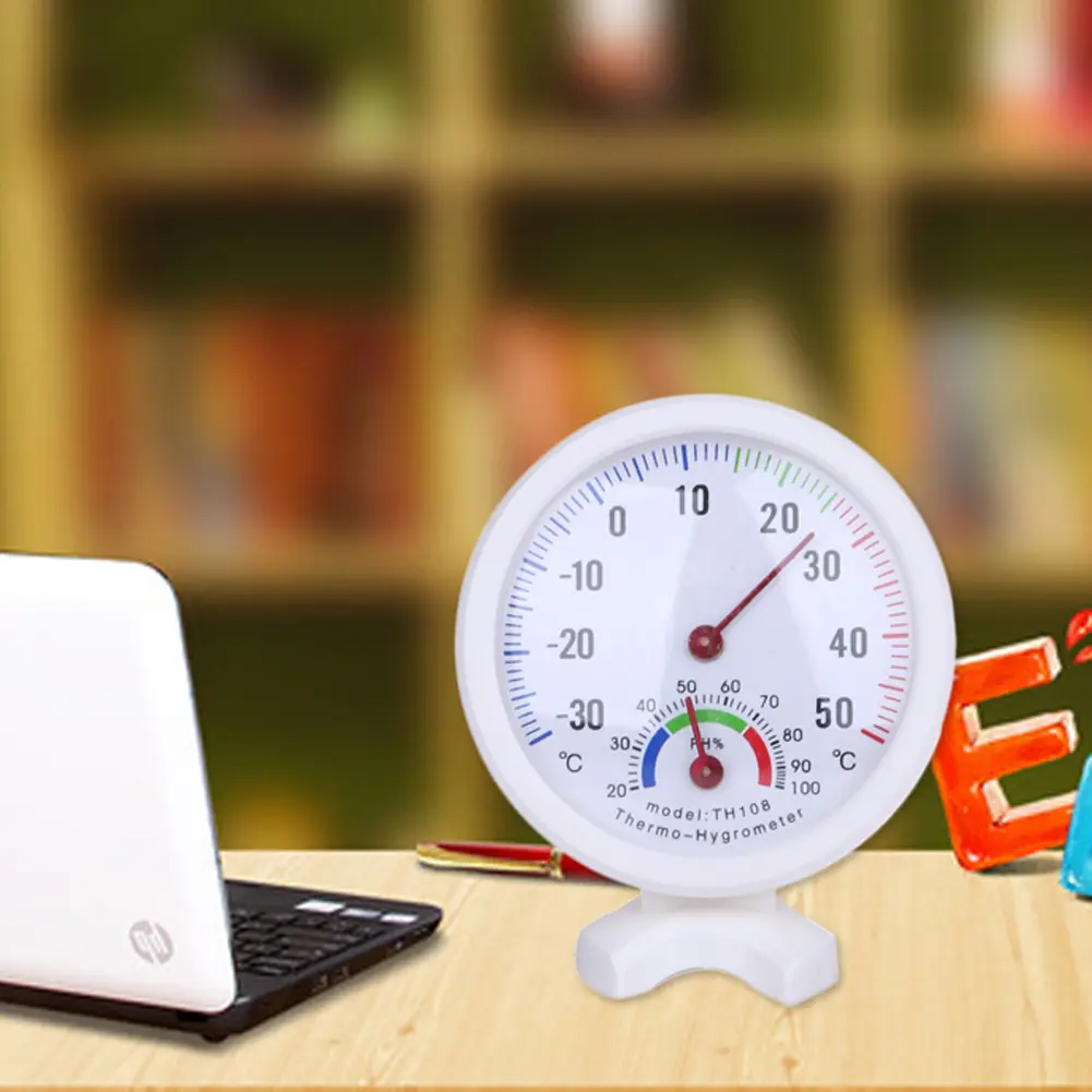 Thermometer Hygrometer Mini Bell Shaped Analog Hygrometer Easy To Read Humidity Watch Accurate Positioning for Gardens Terraces