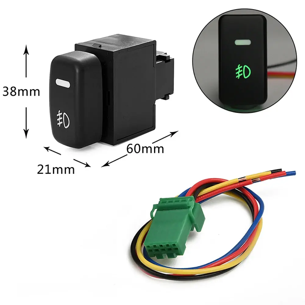 12V 24V Car Fog Light Button Replacement Fog Lamp Controller WIth Pure Copper Wire For MITSUBISHI PAJERO/LANCER/TRITON/L200