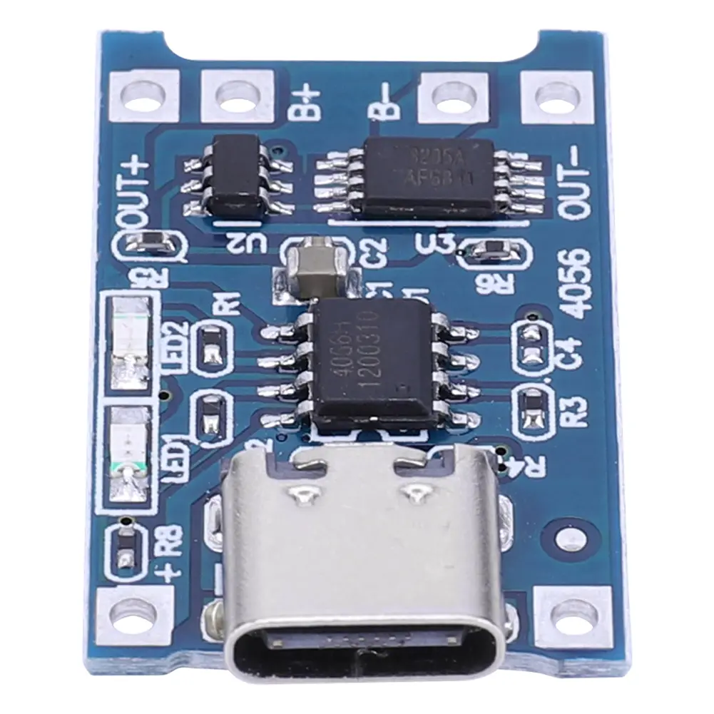 1-50PCS Type-c Micro USB 5V 1A 18650 TP4056 Lithium Battery Charger Module Charging Board With Protection Dual Functions