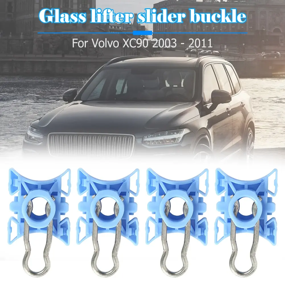 4/8Pcs Car Window Regulator Guide Slider Pivot Clips Sliding Blocks For Volvo 740 940 960 S80 XC70 XC90 V70 S60 Auto Accessories