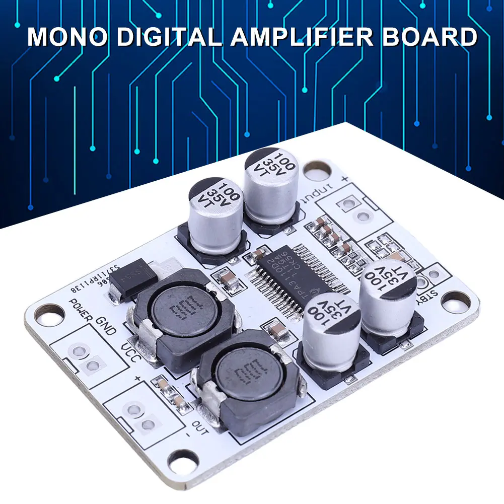 10PCS TPA3110 PBTL 30W Digital Mono Amplifier Module Board Power AMP DC 8-26V Single Channel Amplifier Board Electronic DIY Kit