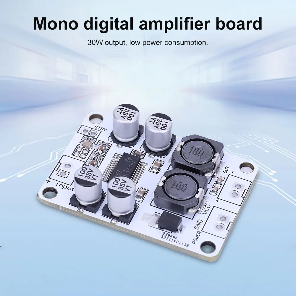 10PCS TPA3110 PBTL 30W Digital Mono Amplifier Module Board Power AMP DC 8-26V Single Channel Amplifier Board Electronic DIY Kit