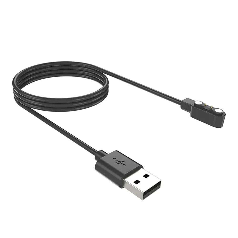 Magnetic Smart Watch Charger Multiple Protection USB 2 Pin Charging Cord 1M Smart Bracelet Charging Cable for Zeblaze Vibe 7 Pro
