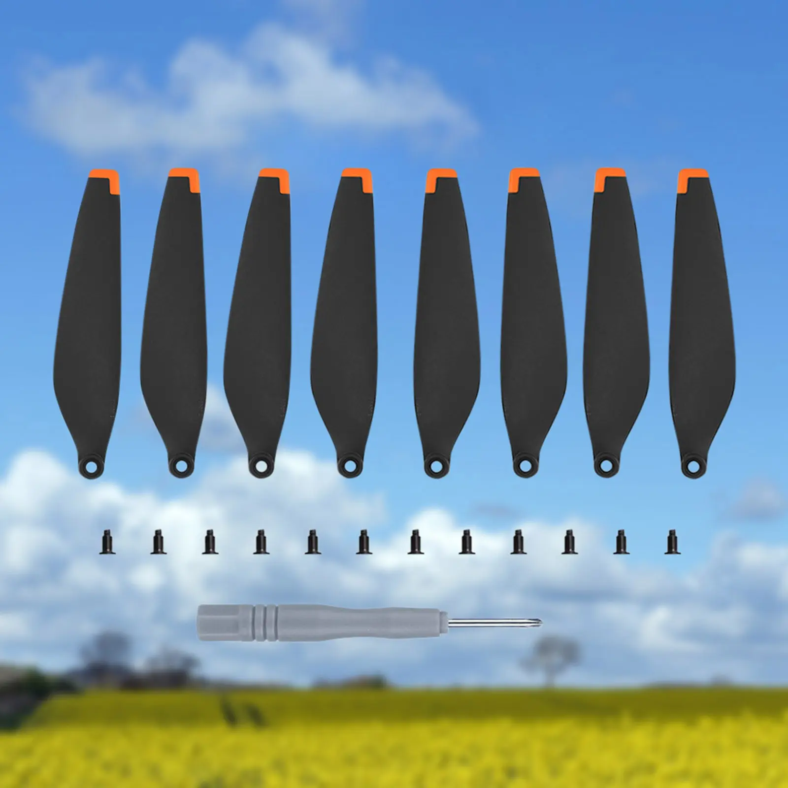 8pcs Spare Propeller Drone Accessory Replacement Blades Props Wings with Screw Accessories Light Weight Low-Noise for DJI Mini 3