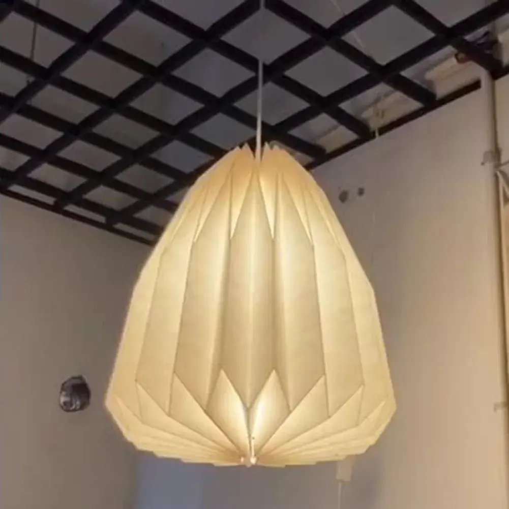 Origami Ceiling Lampshade Nordic Style Paper Lantern Shade Creative Decorative Light Cover for Living Room Decor
