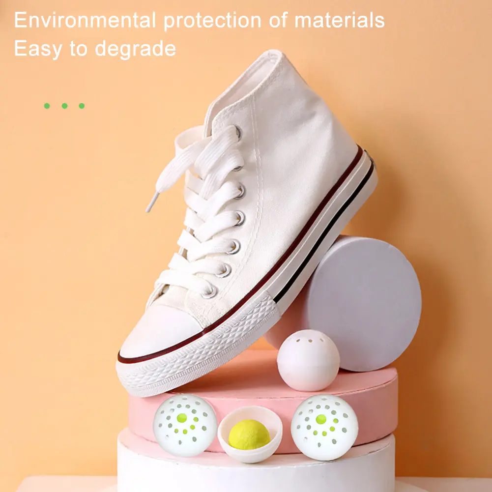 6-60Pcs Deodorant Balls For Shoes Fresheners Footwear Sneaker Shoe Closet Gym Bags Toilet Deodorization Long-lasting Aromatic