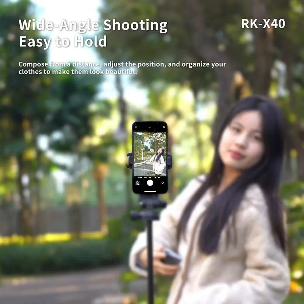 RK-X40 Smartphone Magnetic Monitor Screen Wireless Rear Camera Screen High Definition For Live Streaming Video Recording