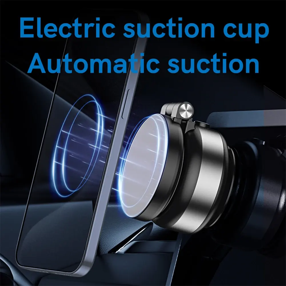 Magnetic Suction Cup Phone Mount Universal Car Phone Holder 360° Adjustable Lazy Phone Bracket For Navigation Live Stream