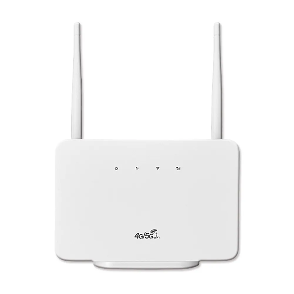 WiFi Router 300Mbps 4G Router Wireless Modem External Antenna with Sim Card Slot EU Plug for Home Travel Work